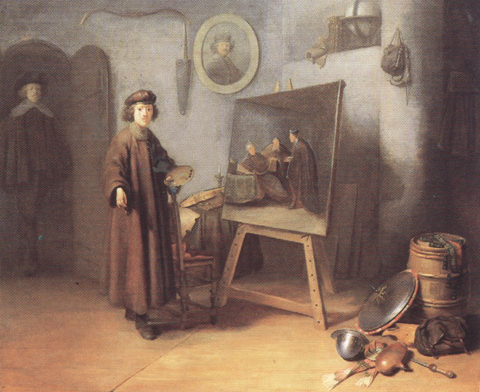 Painter in his studio (mk33)